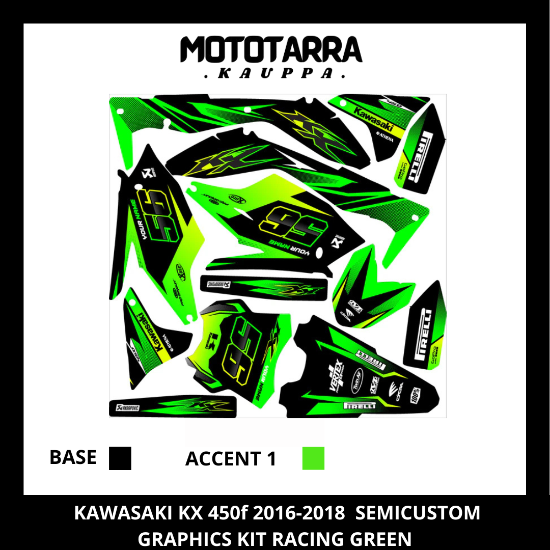 Kawasaki KX 450f 2016-2018 Kit De Adhesivos