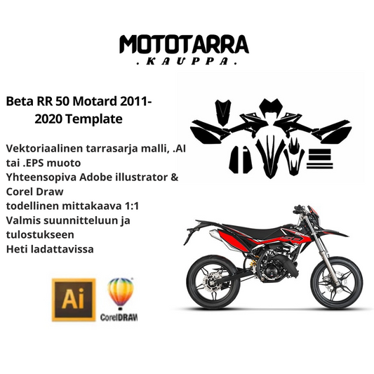 Beta RR 50 Motard 2011-2020 Template