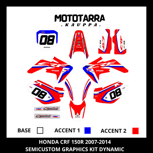 Honda CRF 150R 2007–2014 Dekor