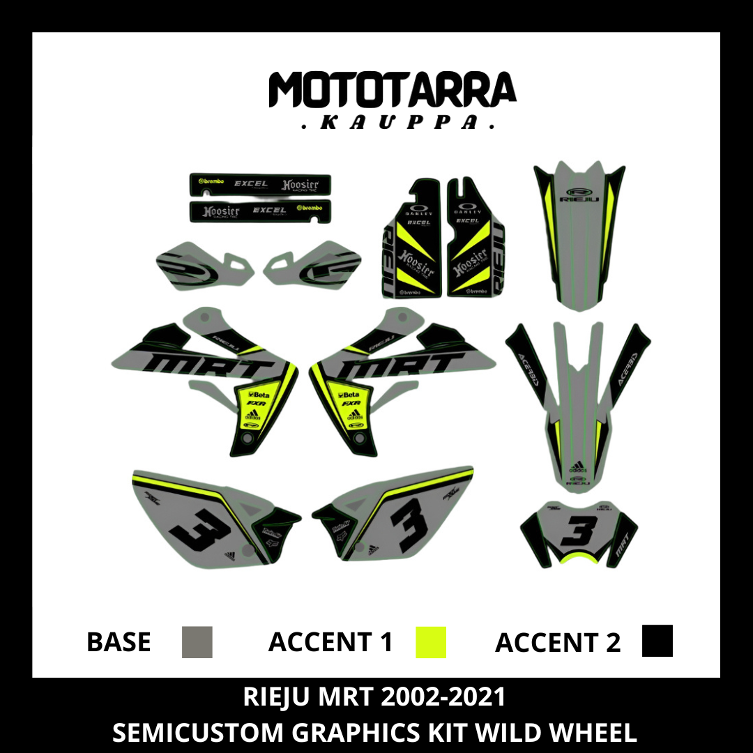 Rieju MRT / Drac 2002-2021 WILD WHEEL Sticker set 
