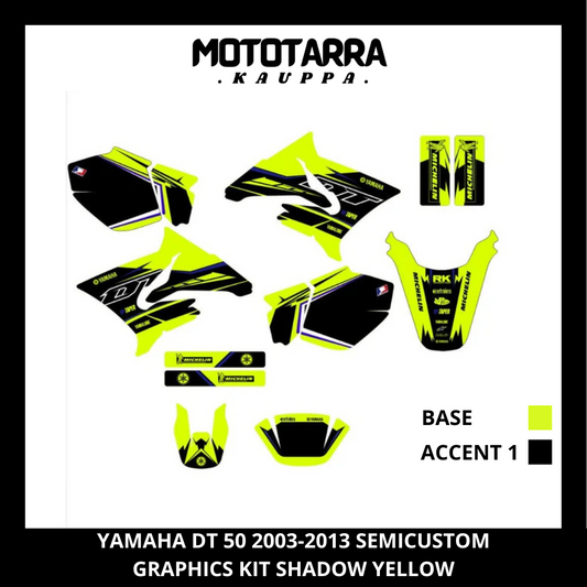 Yamaha DT 50 SHADOW YELLOW Tarrasarja